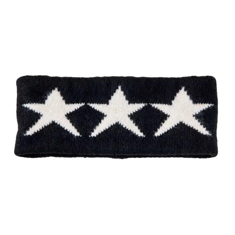 Fascia per capelli con stelle in maglia jacquard WAH01 (1)