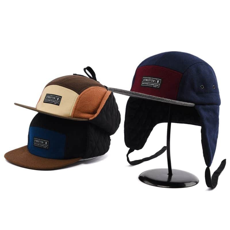 Winter 5 Panel Hats with Earflaps SFA-210425-1 (8)