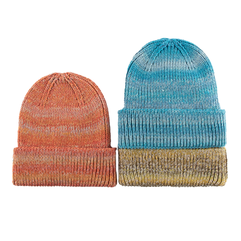 Bonnets à revers souples en maille jacquard BB-231017-4 (5)