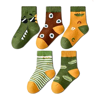 Little Kids Cute Pattern Crew Socks Wk2410-06 (2)