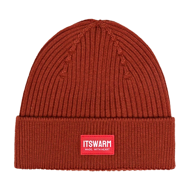 Silicone Patch Plain Cuffed Beanies Wb2410-18 (1)