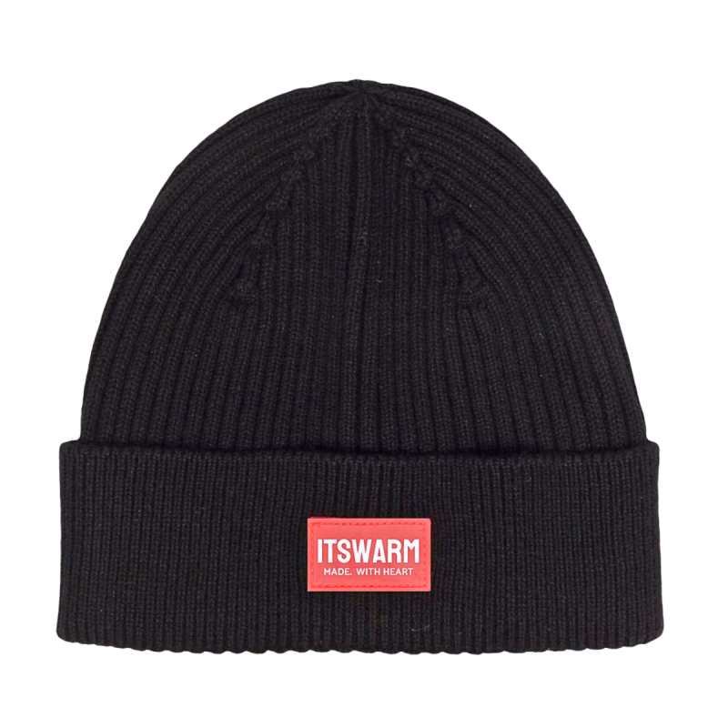 Silicone Patch Plain Cuffed Beanies Wb2410-18 (2)