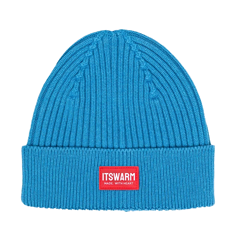 Silicone Patch Plain Cuffed Beanies Wb2410-18 (3)