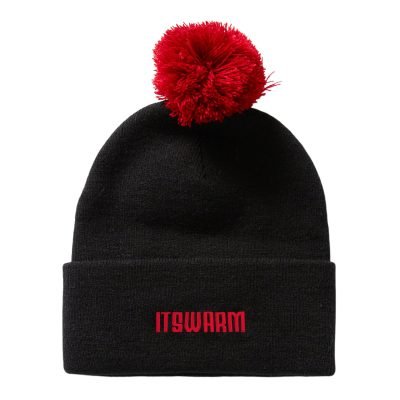 Two-tone Embroidered Pompom Beanies Wb2410-20 (1) Two-tone Embroidered Pompom Beanies Wb2410-20 (1)