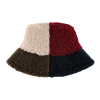 Winter Patchwork Plush Bucket Hat Wwbh2410-01 (2) Winter Patchwork Plush Bucket Hat Wwbh2410-01 (2)
