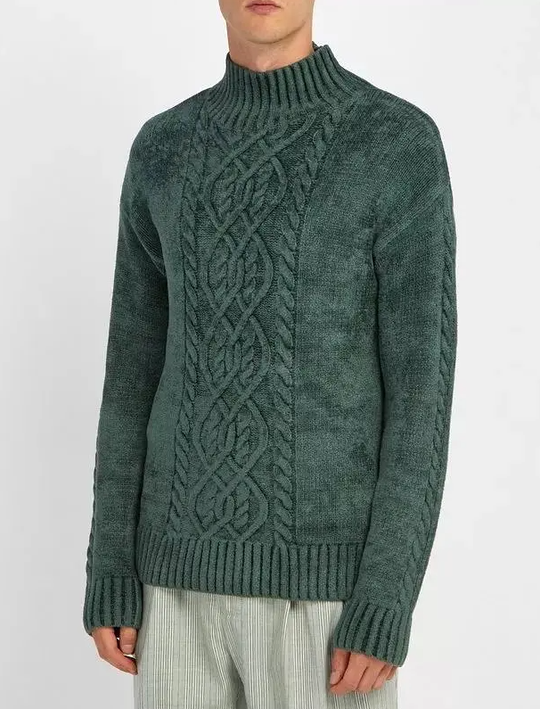 dunkelgrüner Pullover