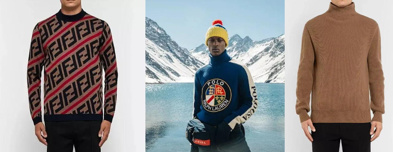 Pullover mit Intarsienmuster oder einfarbigem Stehkragen