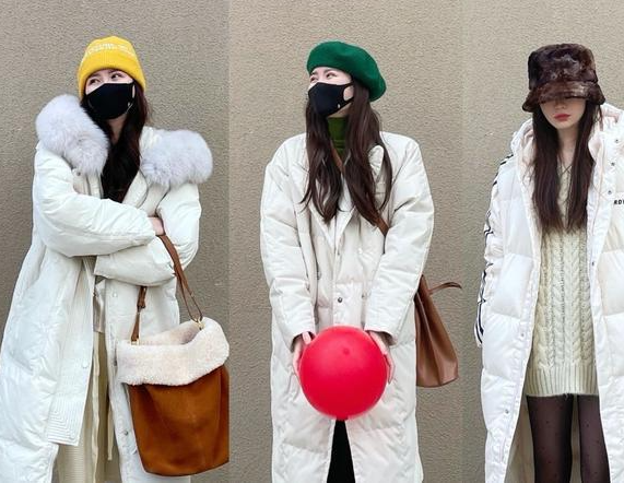 manteaux longs de couleur blanche