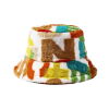 Cappelli a secchiello in pelliccia sintetica jacquard colorata Wwbh2410-03 (4)