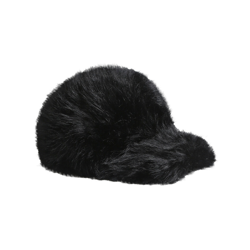 Cappellini da baseball invernali in pelliccia sintetica personalizzati Ww2410-06 (1)