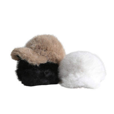 Custom Faux Fur Plain Winter Baseball Caps Ww2410-06 (4) Custom Faux Fur Plain Winter Baseball Caps Ww2410-06 (4)