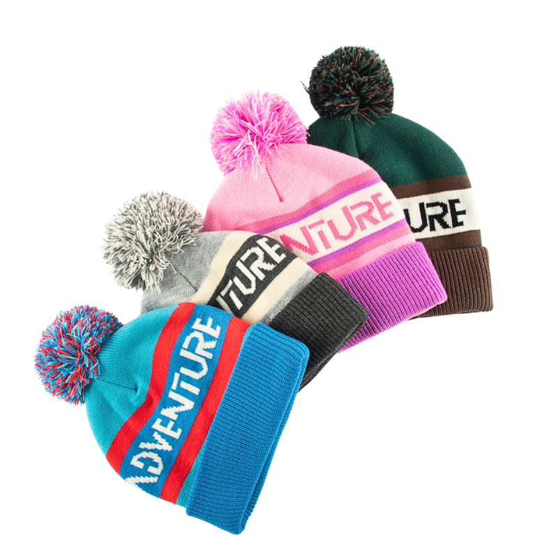 Custom Multicolor Jacquard Pompom Beanies BP-231017-1 (1) Custom Multicolor Jacquard Pompom Beanies BP-231017-1 (1)