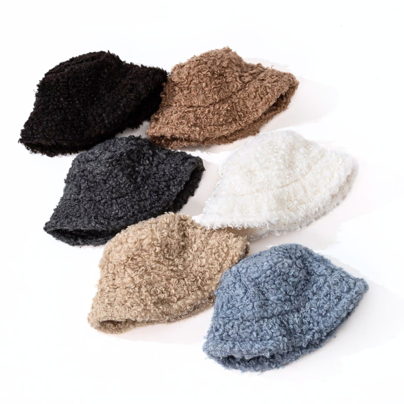 Chapeaux d'hiver en fausse fourrure unis personnalisés Wwbh2410-09 (7)