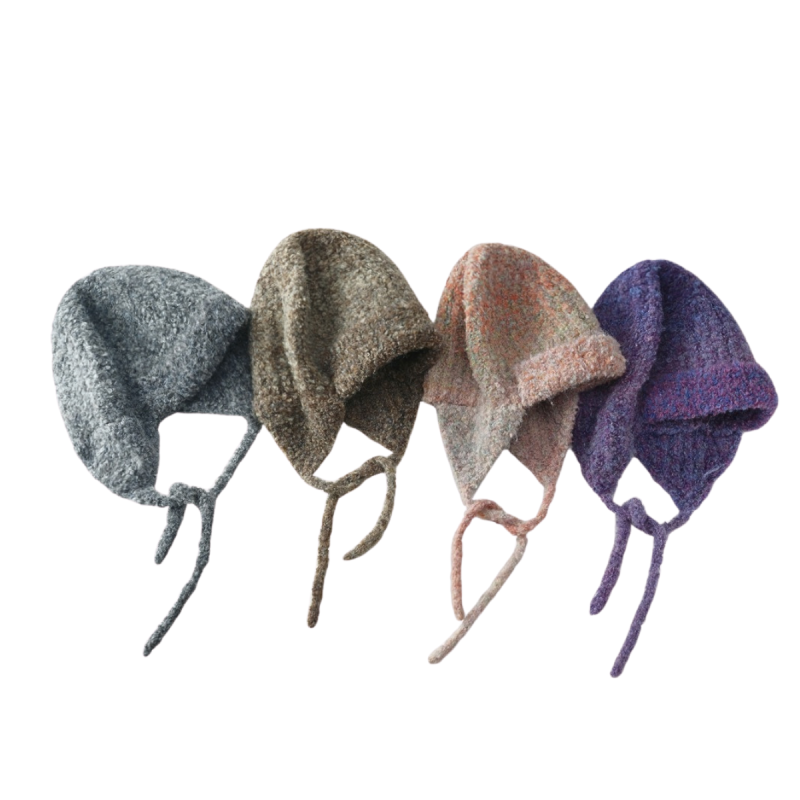 Custom Variegated Knit Earflap Beanies Wt2410-8 (6)