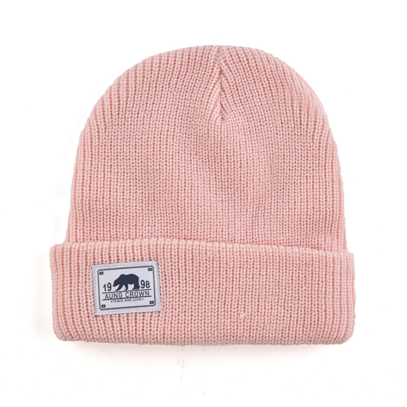 Custom Woven Label Plain Cuffed Beanies 20201012-2Ckim (2)
