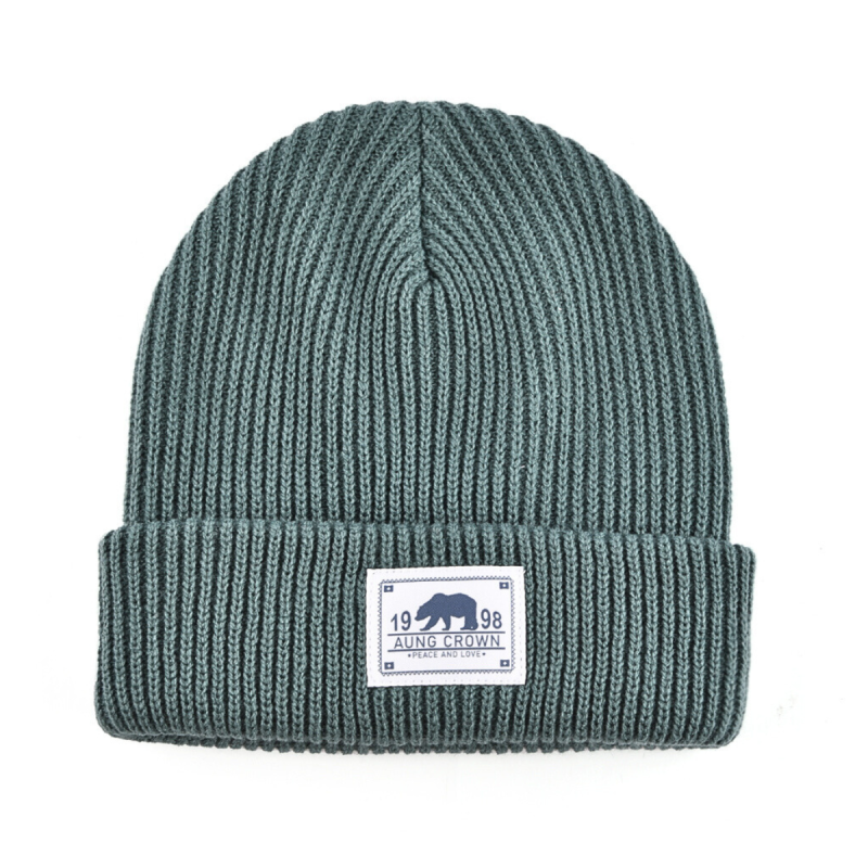 Custom Woven Label Plain Cuffed Beanies 20201012-2Ckim (6)