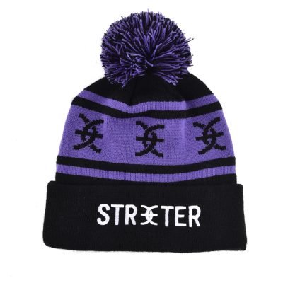 Embroidered Jacquard Knitted Pompom Beanie KN2101251 (1) Embroidered Jacquard Knitted Pompom Beanie KN2101251 (1)