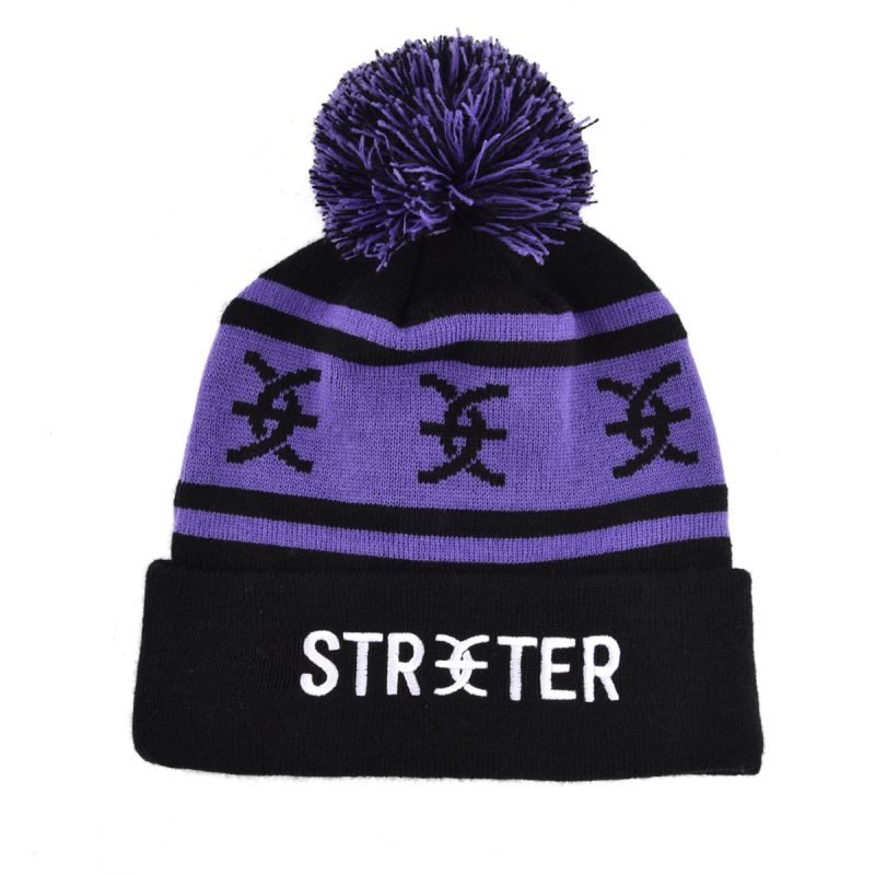 Embroidered Jacquard Knitted Pompom Beanie KN2101251 (1) Embroidered Jacquard Knitted Pompom Beanie KN2101251 (1)
