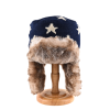Jacquard Striped & Star Faux Fur Knit Earflap Beanies We2410-05 (1) Jacquard Striped & Star Faux Fur Knit Earflap Beanies We2410-05 (1)