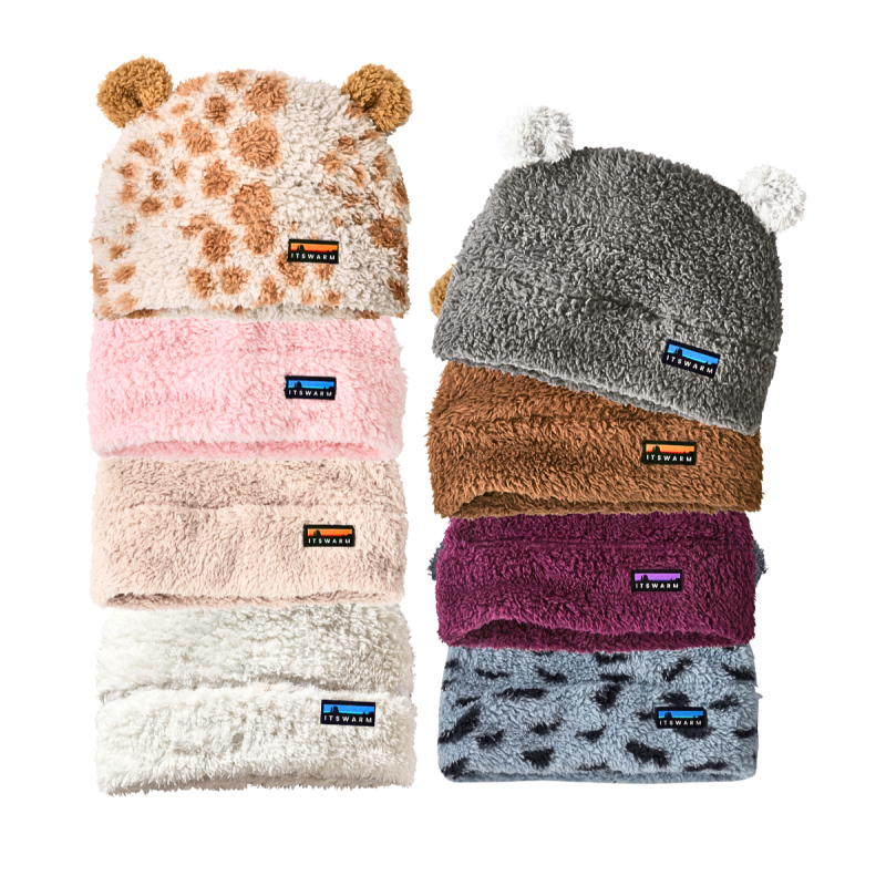 Bonnet d'hiver pour enfants avec oreilles d'ours mignonnes Wkwh2410-2 (7)