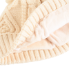 Personalized Kids' Plain-Colored Cotton Pompom Beanie