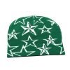 Maßgeschneiderte, manschettenlose Acryl-Jacquard-Mütze mit Stern-Logo für Sportler