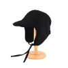 Cappelli invernali personalizzati in peluche con paraorecchie - nero We2410-9
