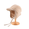 Cappelli invernali personalizzati con paraorecchie in peluche liscio - kaki We2410-9 (2)