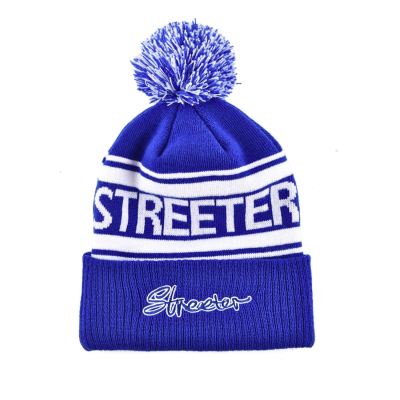 Embroidered Jacquard Knit Pompom Beanie KN2012172 (2) Embroidered Jacquard Knit Pompom Beanie KN2012172 (2)
