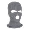 Cappello invernale con maschera da sci a 3 fori in acrilico colorato puro di design