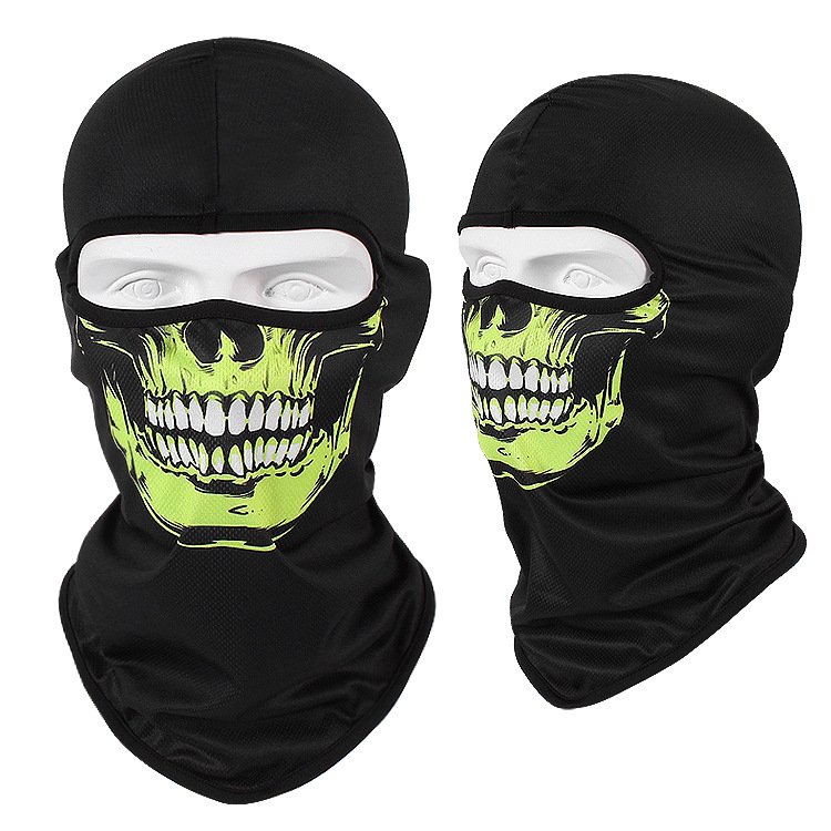 Outdoor-Sport-Polyester-Sublimations-CS-Vollgesichtsmaske mit Kapuze