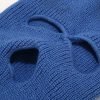 Cappello invernale con maschera da sci a 3 fori in acrilico colorato puro di design