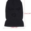 Cappello invernale con maschera da sci a 3 fori in acrilico colorato puro di design