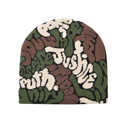 Jacquard Knit Letters Cuffless Beanie BS-231017-3 (1) Jacquard Knit Letters Cuffless Beanie BS-231017-3 (1)