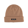 Berretti con risvolto e etichetta tessuta in maglia waffle color cachi KN2103121