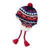 Cappelli invernali con paraorecchie e pompon in jacquard per bambini Wk2410-012 (5)