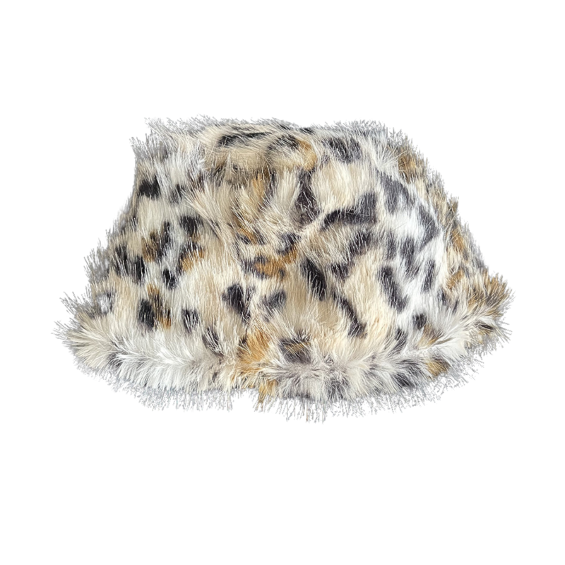 Various Leopard Plush Bucket Hats Wwbh2410-012 (3) Various Leopard Plush Bucket Hats Wwbh2410-012 (3)