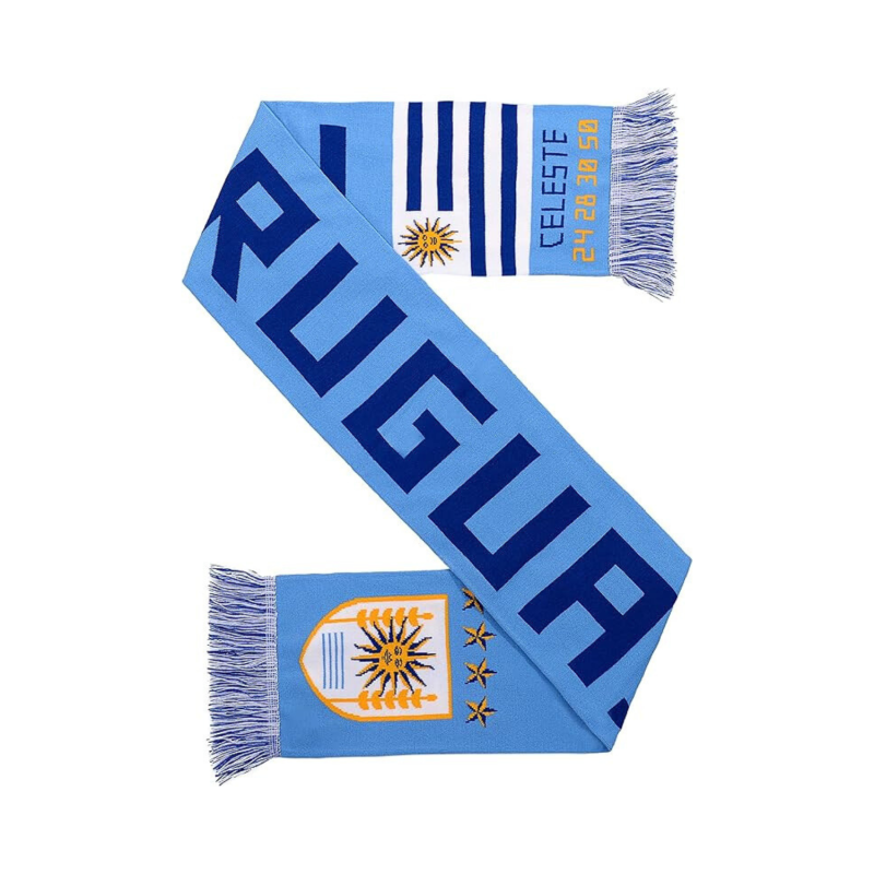 Sciarpa blu con nappine in maglia senza cuciture invernale Wa2410-01 (1)