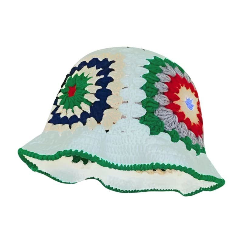 Cappello da pescatore lavorato a maglia, nuovo modello estivo colorato personalizzabile