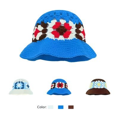 bucket5 Custom Colorful New Fashion Summer Knitted Fisherman Hat