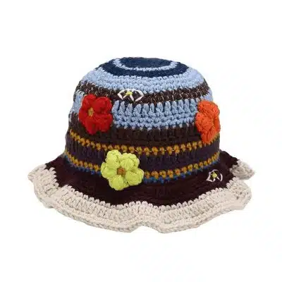 bucket99 Fashion Foldable Summer Hand Made Knitted Crochet Bucket Hat
