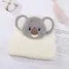 カスタム かわいい動物柄 ベビーニットビーニー