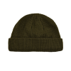 Bonnet à revers uni vert armée avec logo personnalisé PB-FB0020