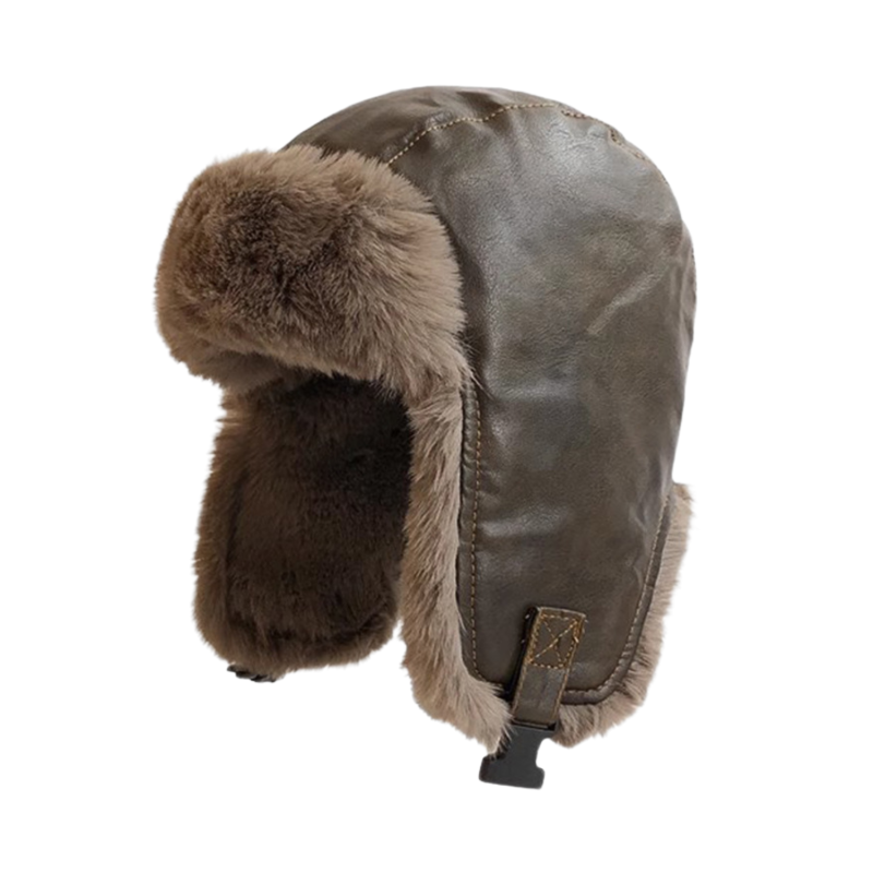 Army Green Custom Plain Warm Earflap Trapper Hats Wt2410-18