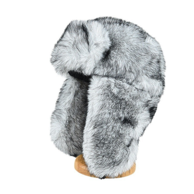 Cappelli da cacciatore con paraorecchie in morbida pelliccia sintetica beige Wt2410-14