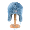 Cappelli con paraorecchie in pelliccia sintetica blu personalizzati Wbeh2410-08