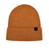 Bonnet à revers avec étiquette unie en rPET marron 100% PB-FB0031