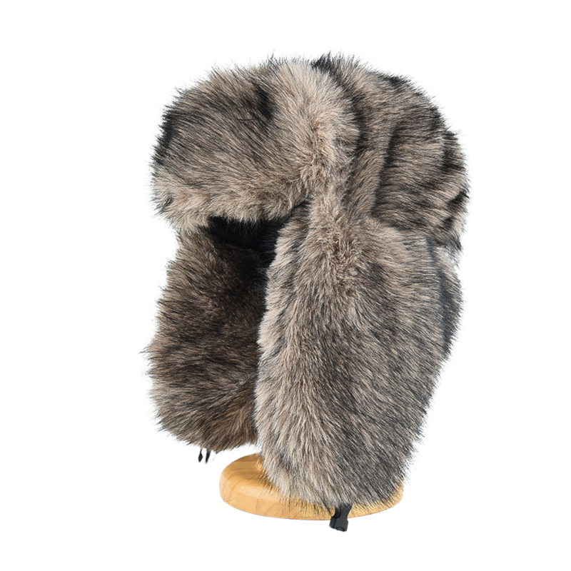 Cappelli da cacciatore con paraorecchie in morbida pelliccia sintetica marrone Wt2410-14