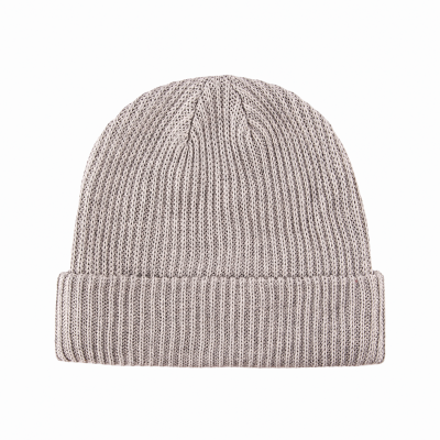 Gray 100% rPET Eco Plain Knit Cuffed Beanies RP-BN04 Gray 100% rPET Eco Plain Knit Cuffed Beanies RP-BN04