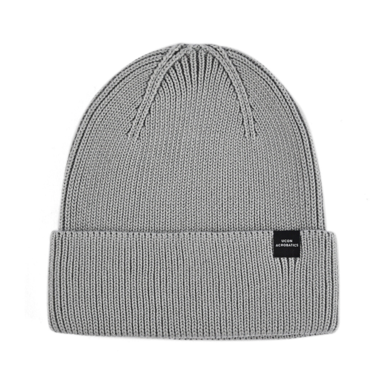 Bonnet à revers uni en rPET gris 100% PB-FB0031
